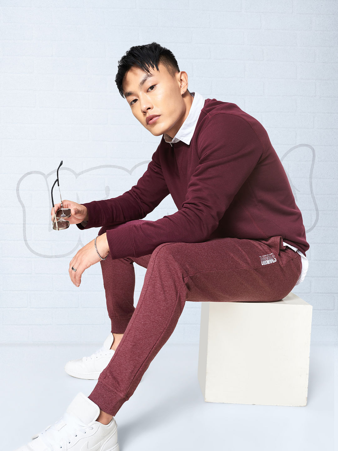 maroon joggers kids