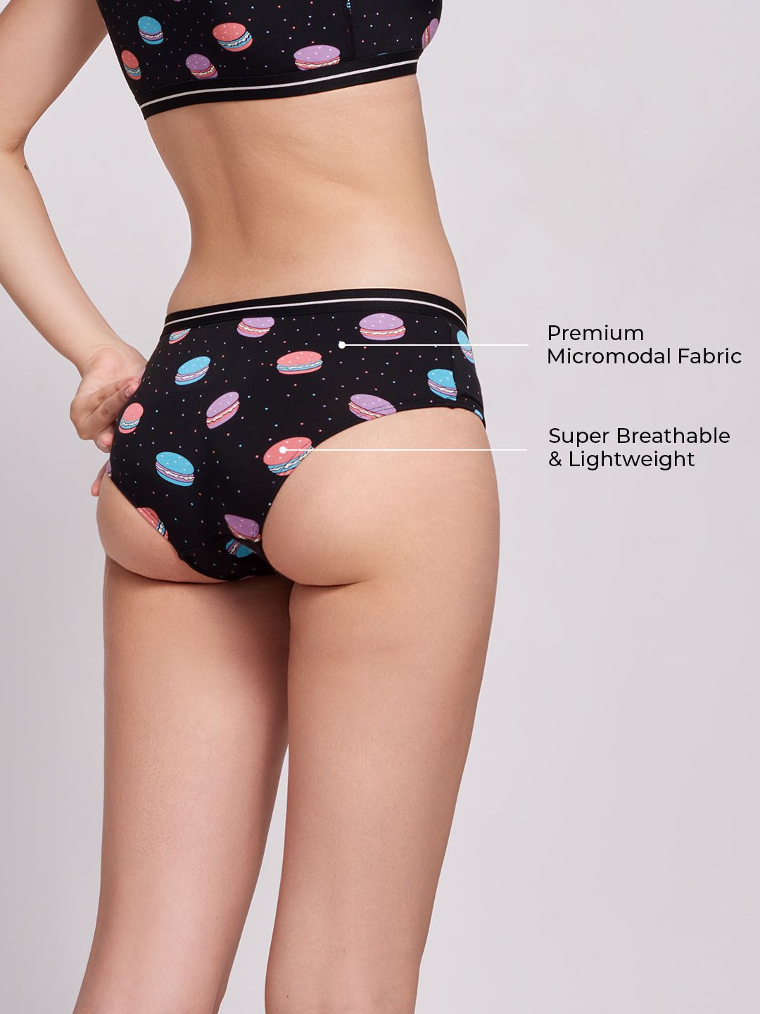 Buy Macaroons Pattern Women Hipster Underwear