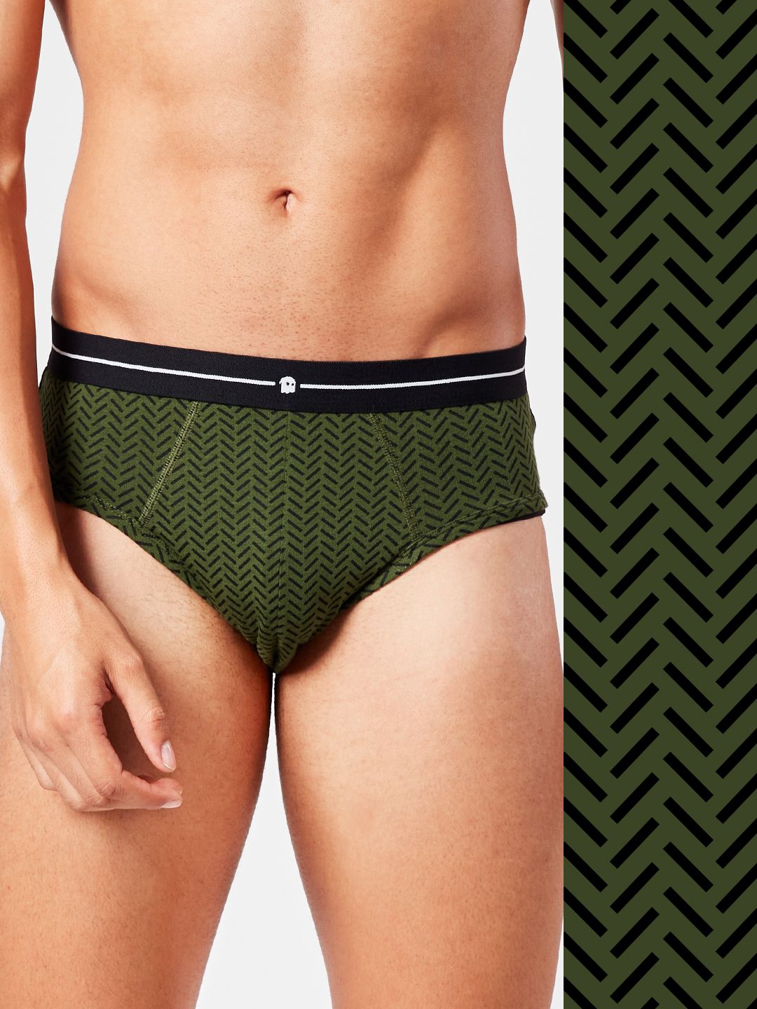 Buy Herringbone Pattern Briefs Underwear Online