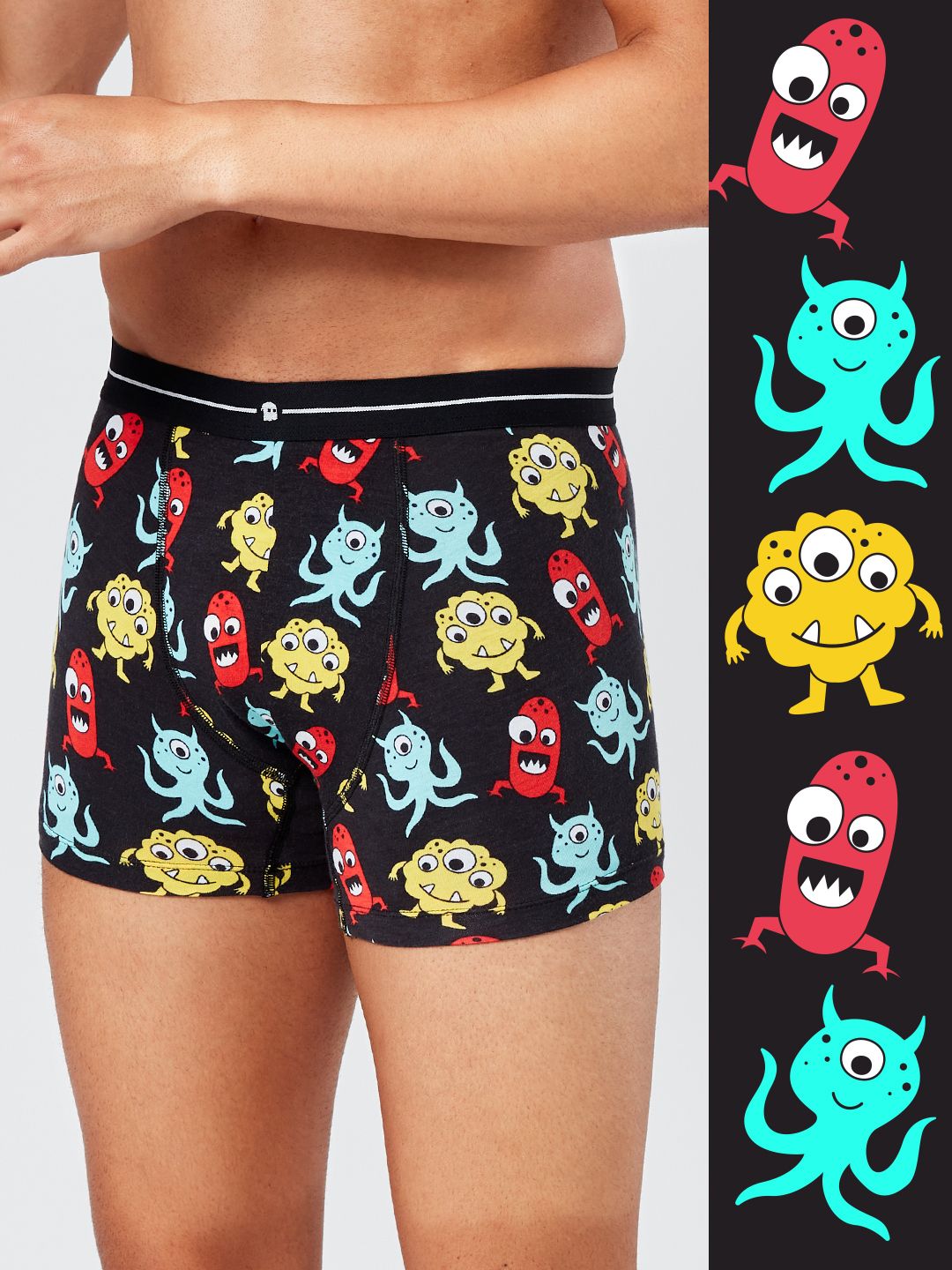 Buy Monster Pattern Men's Trunks Online.