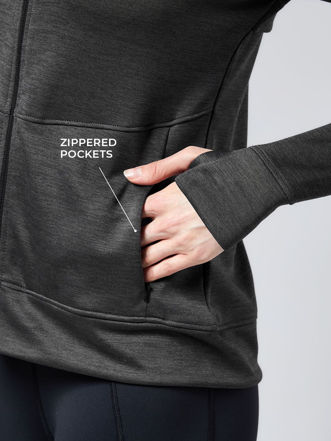 TSS Active: Awesome Anthra Women Knit Jackets price