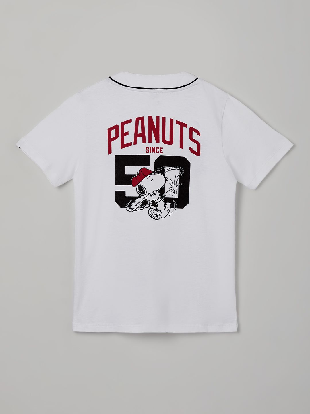 Buy Peanuts Baseball Knit Shirt Red Online