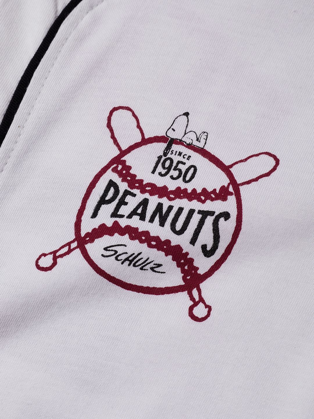 Buy Peanuts Baseball Knit Shirt Red Online