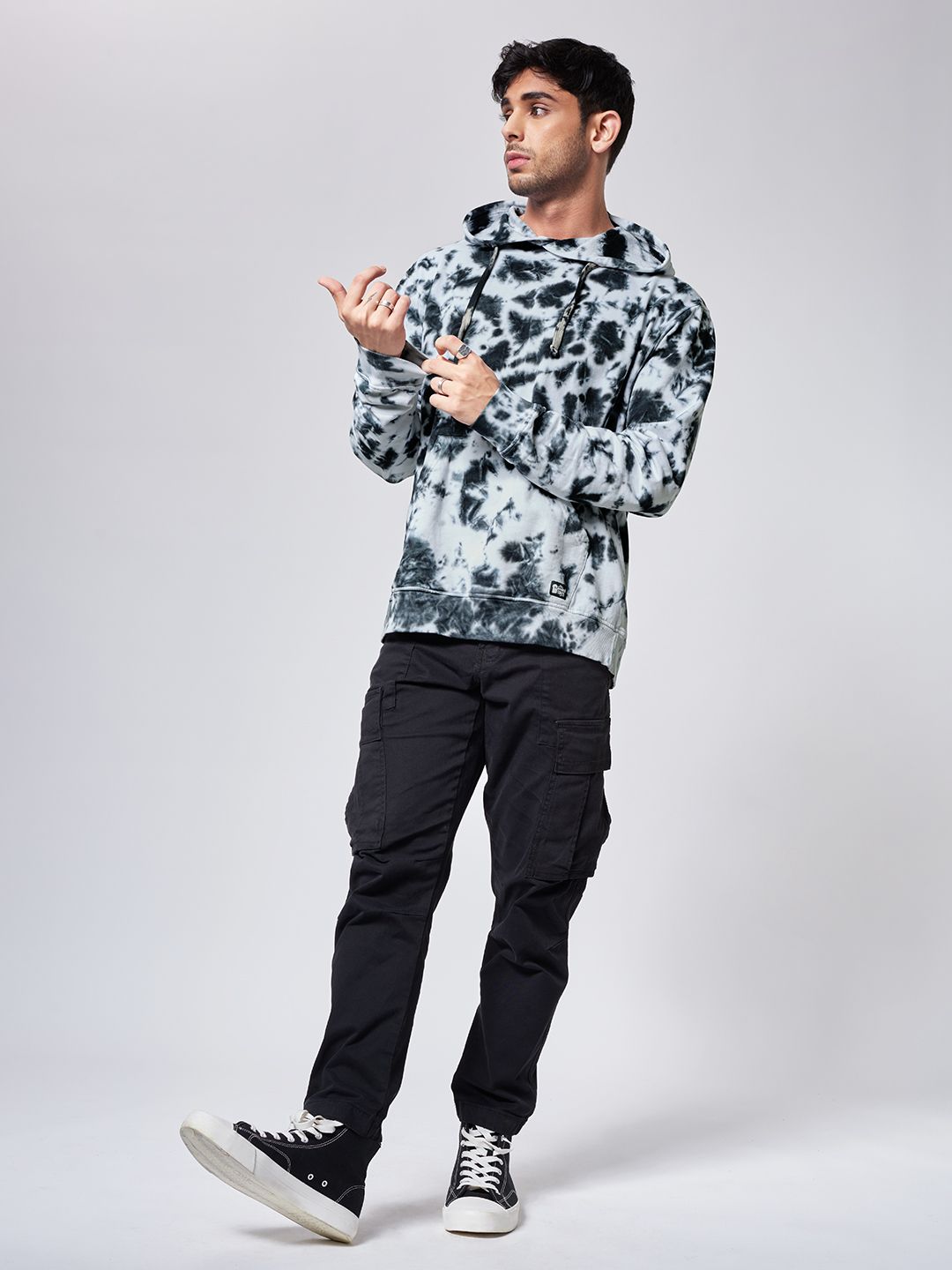 Tie Dye: Black Storm Hoodies online