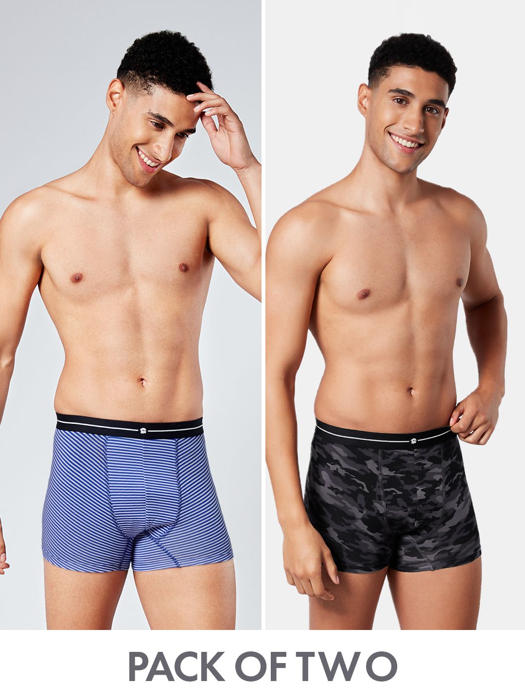 Stripes and Camo Pack Of Two Innerwear