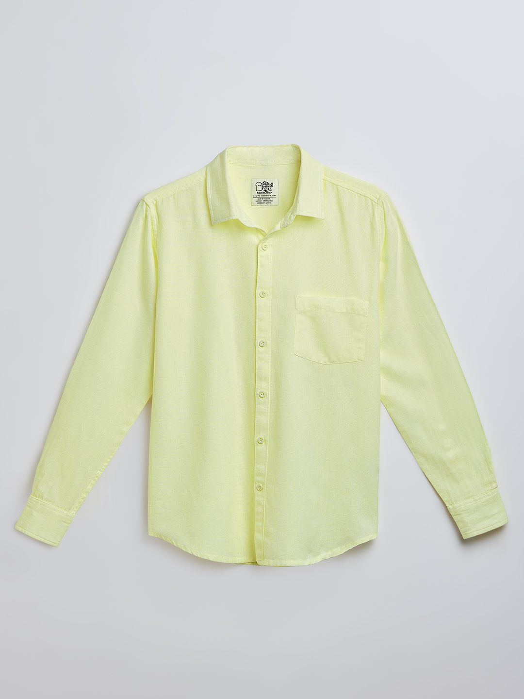 Buy Solids Light Yellow Shirts Online