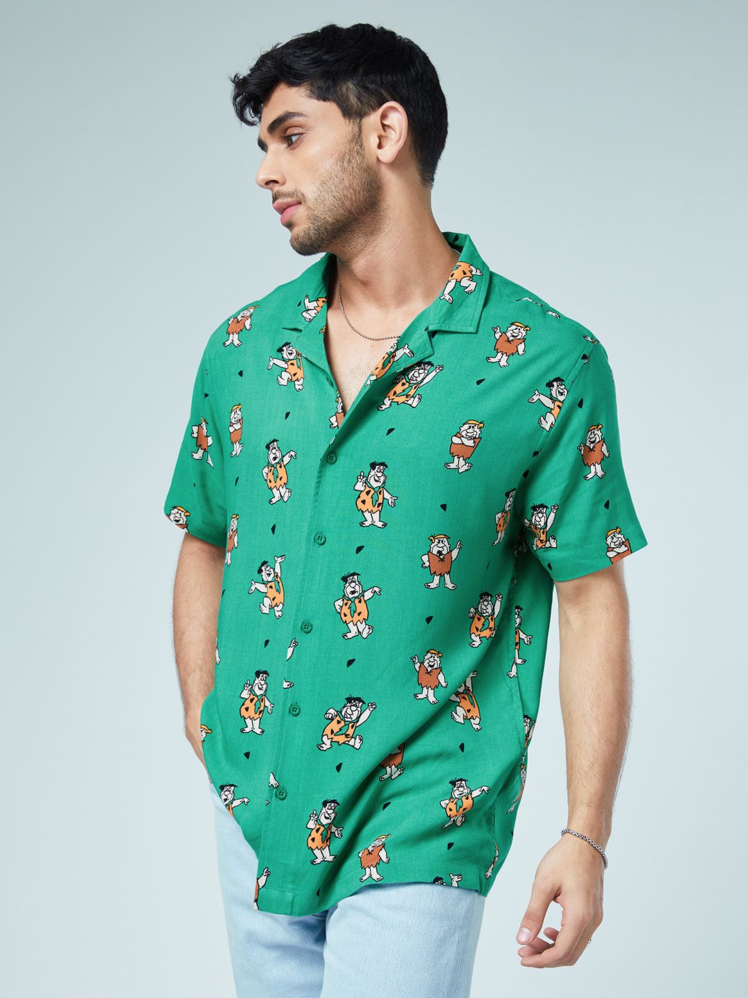 Buy The Flintstones Pattern Summer Shirts Online