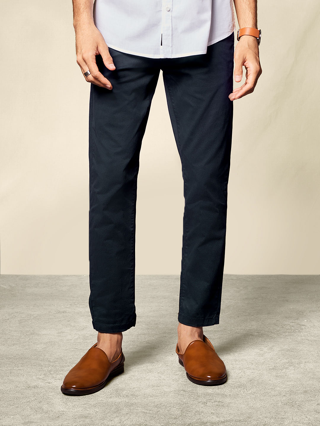 Buy Solids Midnight Blue Men's Chino Pant Online