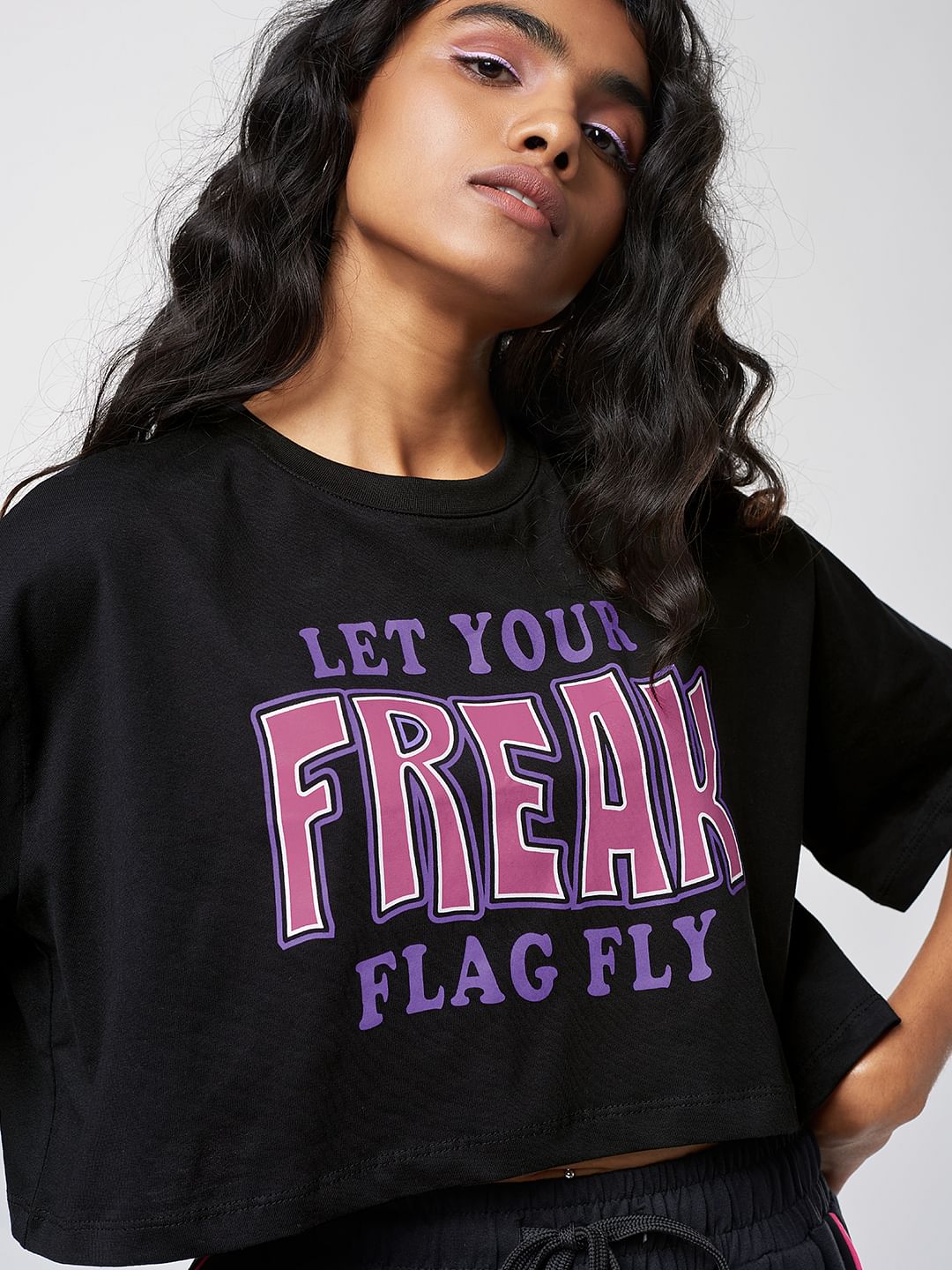 Buy Tss Freak Flag Womens Oversized Cropped T Shirt Online At The