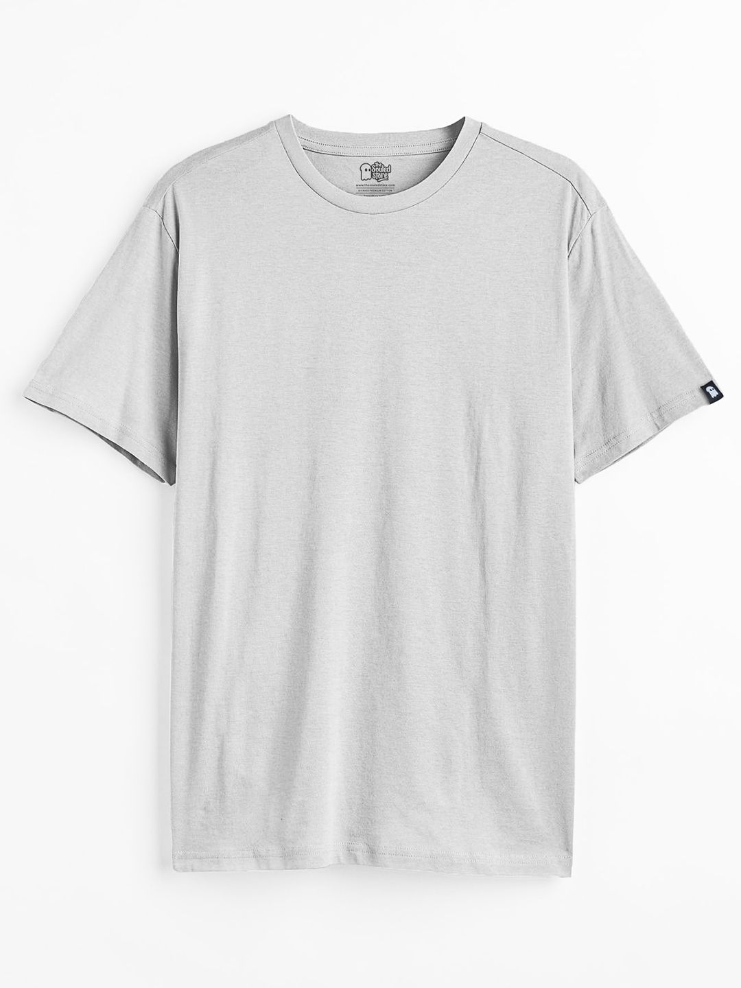Buy Solid Bleach Melange Half Sleeve Tshirt Online