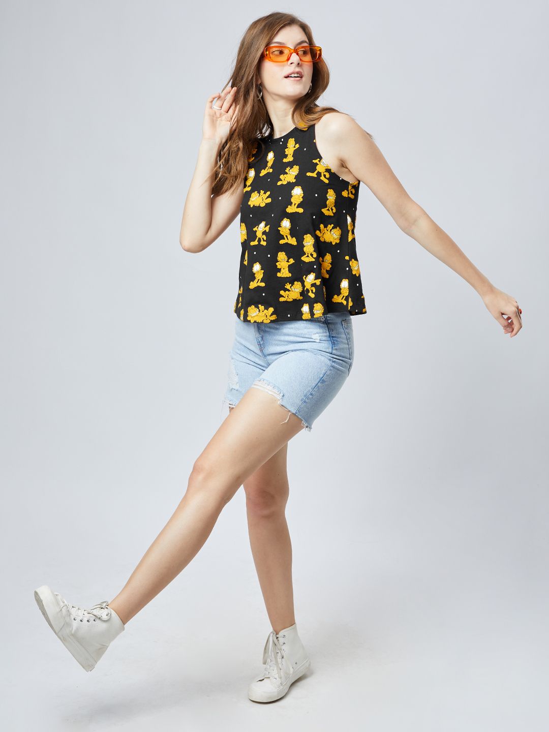 Buy Garfield Stay Lazy Stay Cute Women Tank Tops Online