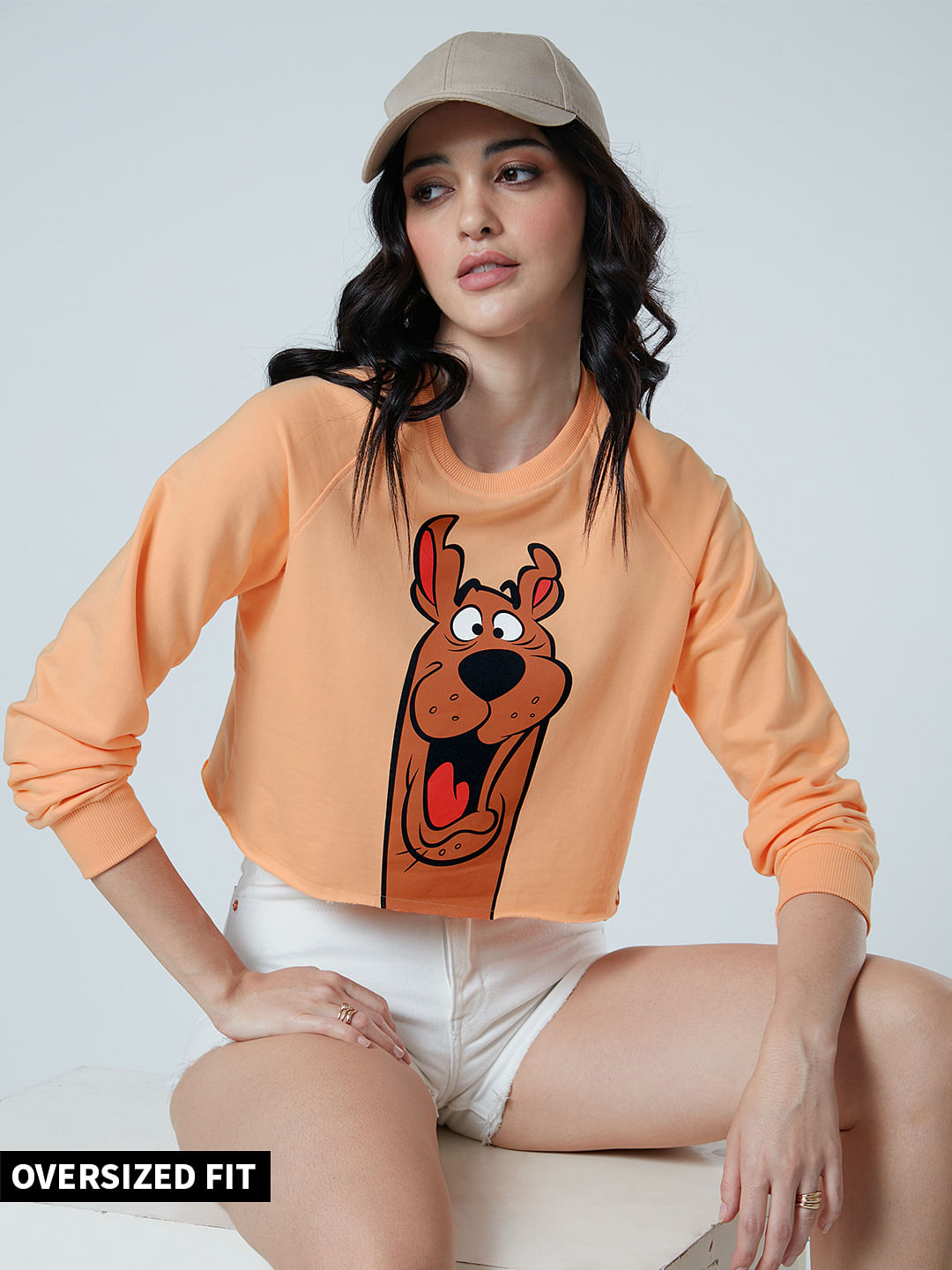 Buy Official Scooby Doo Happy Scooby Women Sweatshirts Online 2760