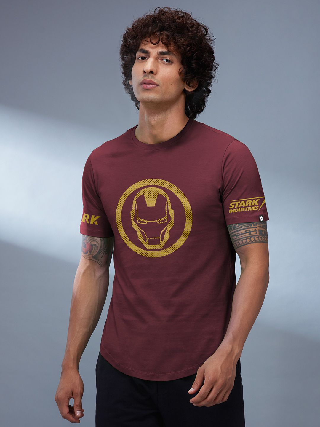 Buy Iron Man Signature Stark Drop Cut Tshirts online at The Souled Store.