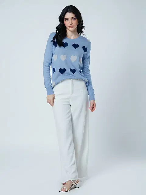 Buy Official Knitted Sweater: Hearts Women Sweaters Online