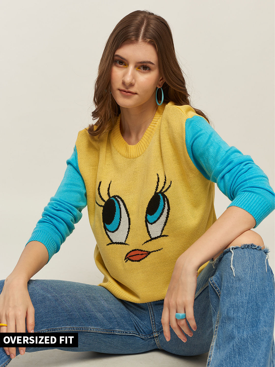Buy Official Looney Tunes Cute Tweety Women Sweaters Online 