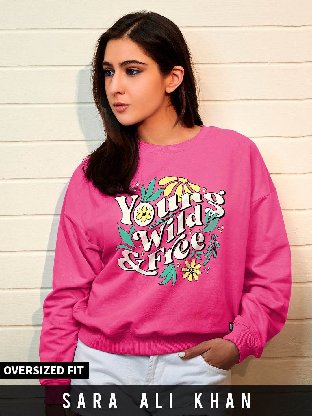 Buy Official Young Wild & Free Women Oversized Sweatshirts Online