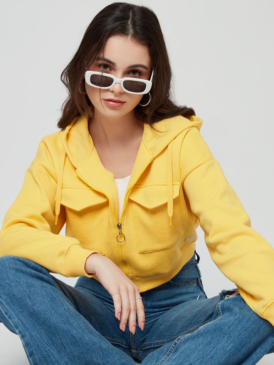Buy Official Solids Sunshine Yellow Women Jackets Online