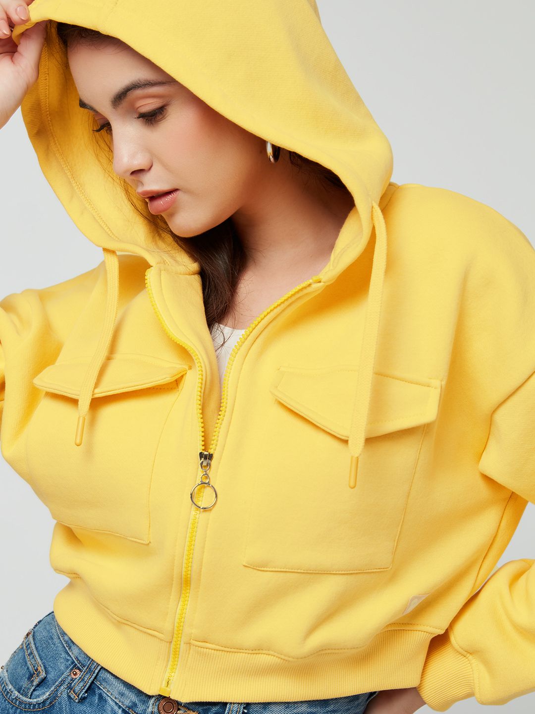 Buy Official Solids Sunshine Yellow Women Jackets Online