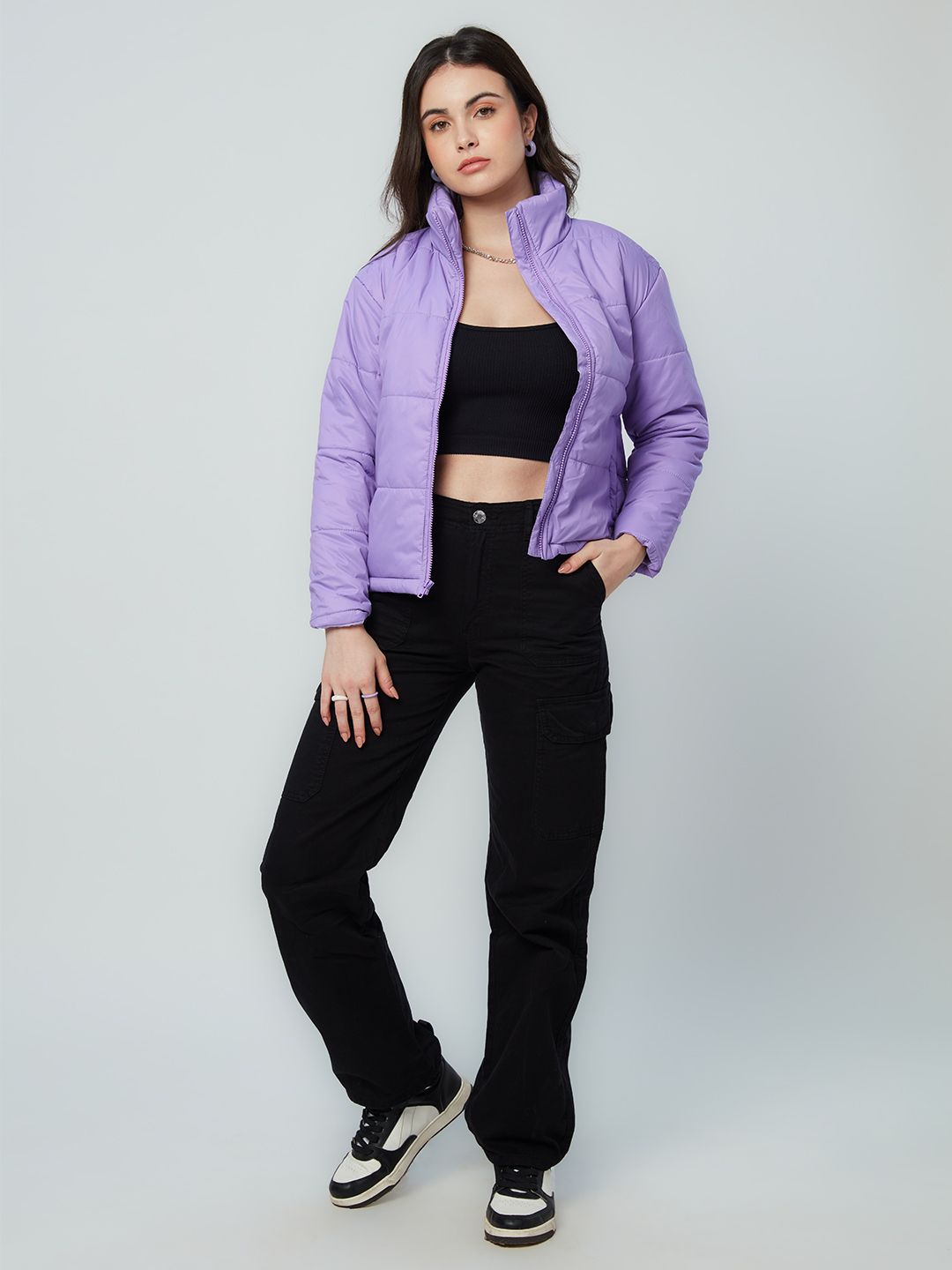Buy Official Solids Purple Women Jackets Online