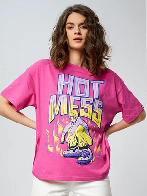 Buy TSS Originals: Hot Mess Women's Oversized T-Shirt online at The Souled  Store
