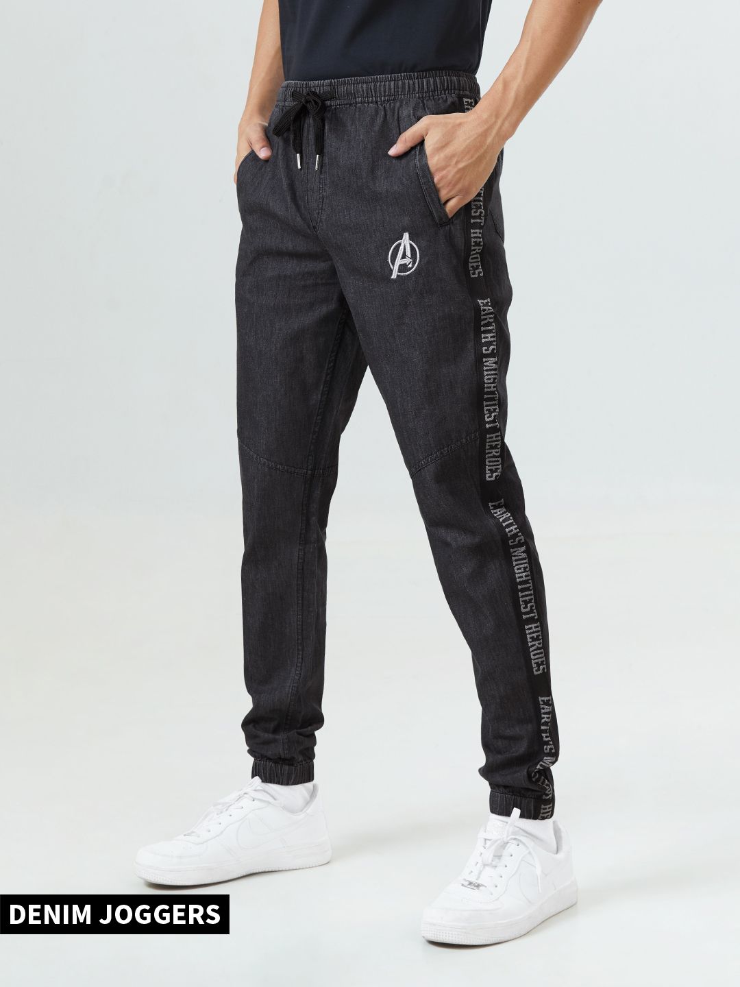 Avengers: Logo Denim Joggers Online