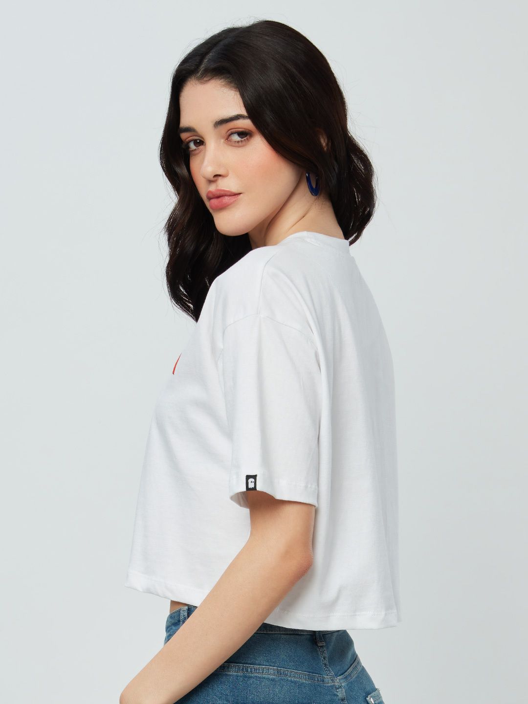 Buy Friends I'll be there for you Women's Oversized Crop Top online at The Souled Store