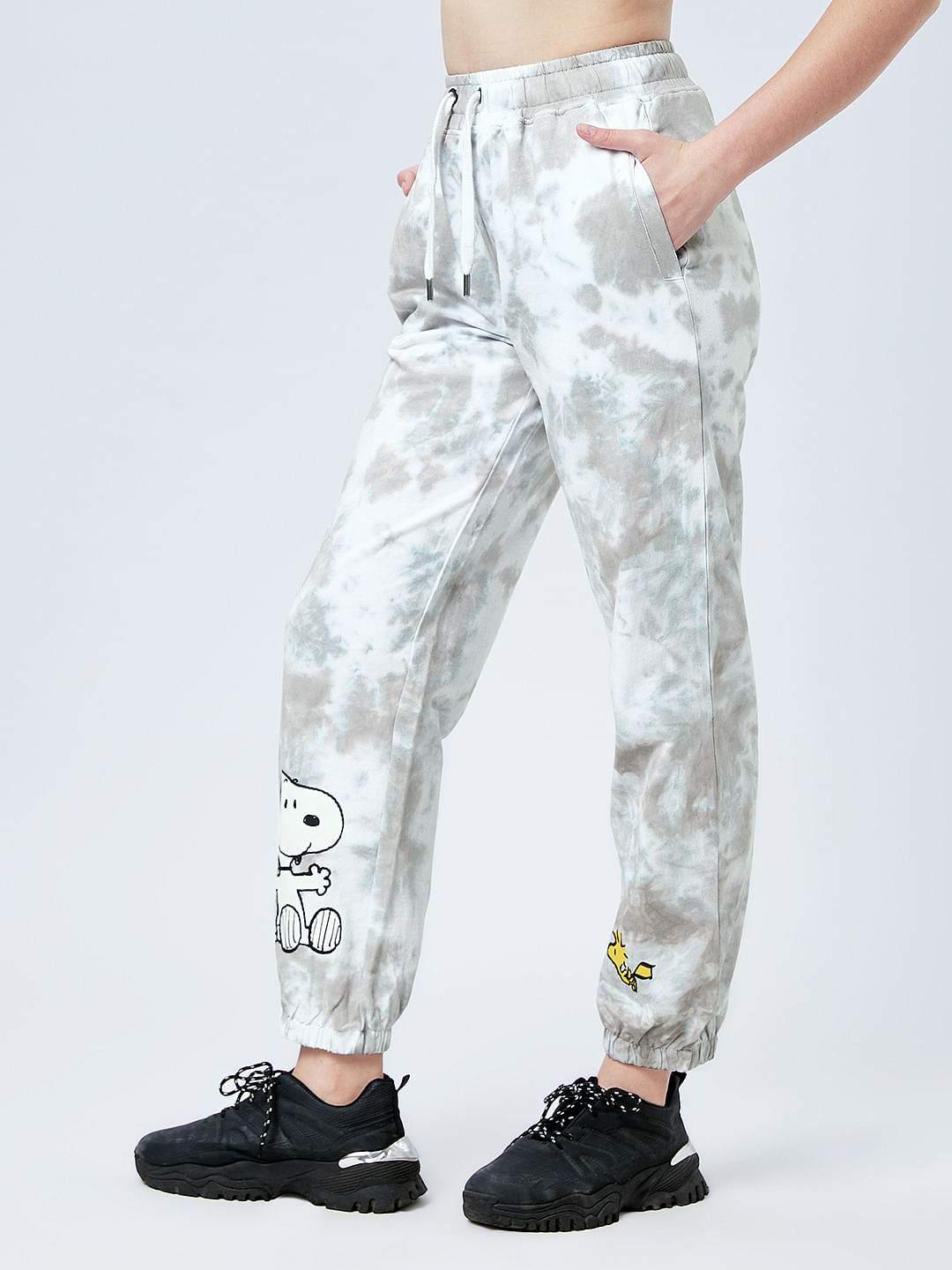 Buy Peanuts Snoopy And Woodstock Women Easy Joggers Online