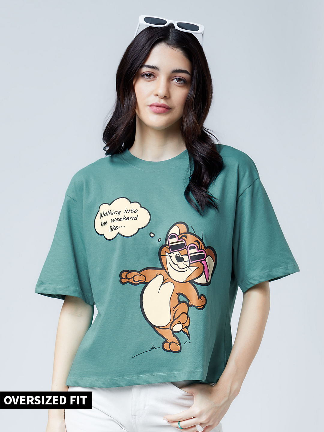 Buy Official Tom And Jerry: Weekend Women Oversized T-Shirt online at ...