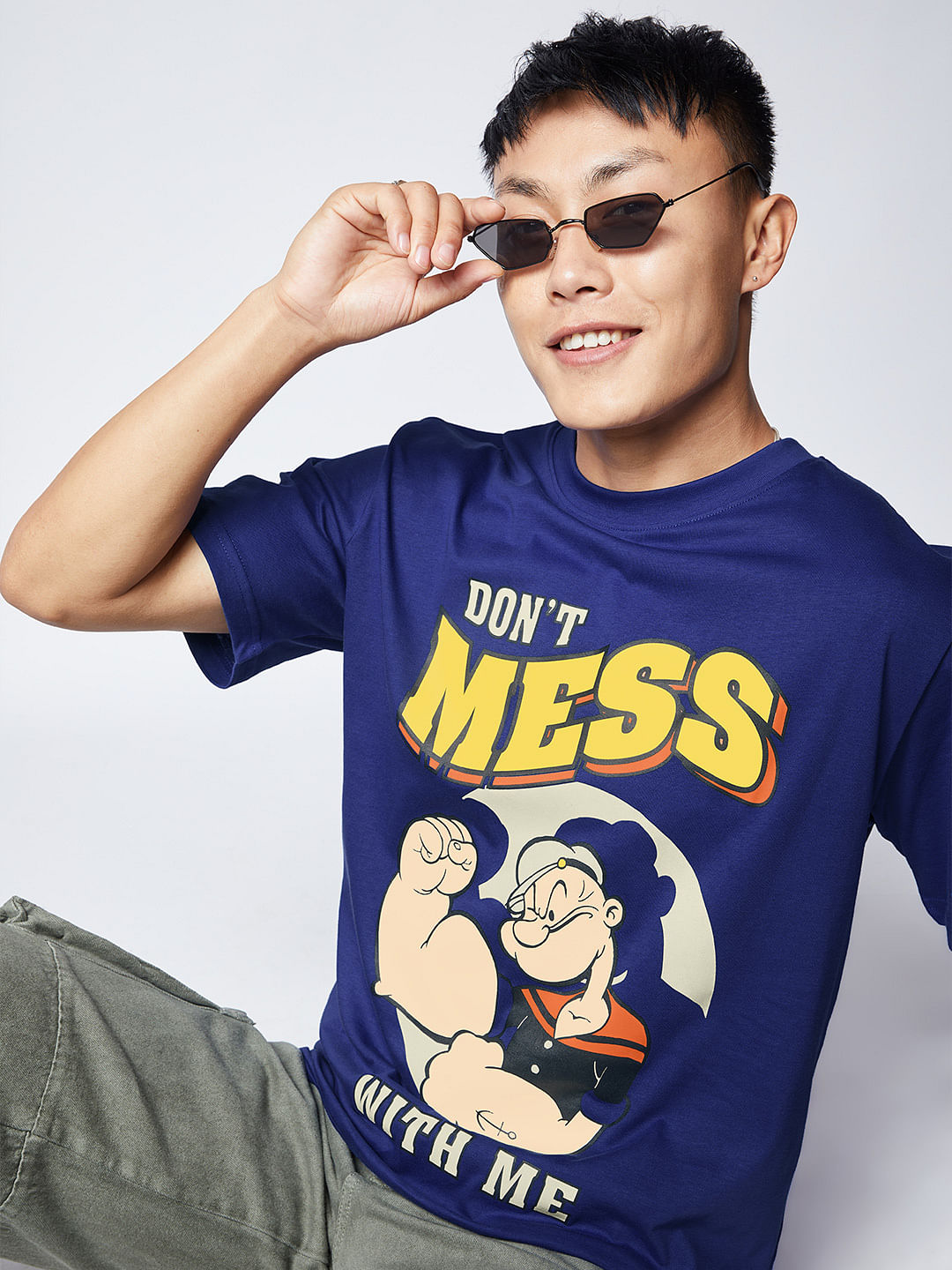 Buy Popeye: Don't With Men Relaxed T-Shirts Online