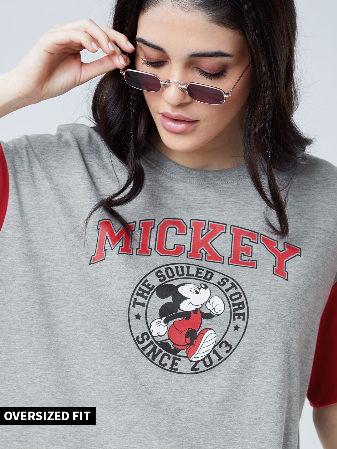 Buy Disney Mickey Mouse Ft The Souled Store Oversized TShirts Online.