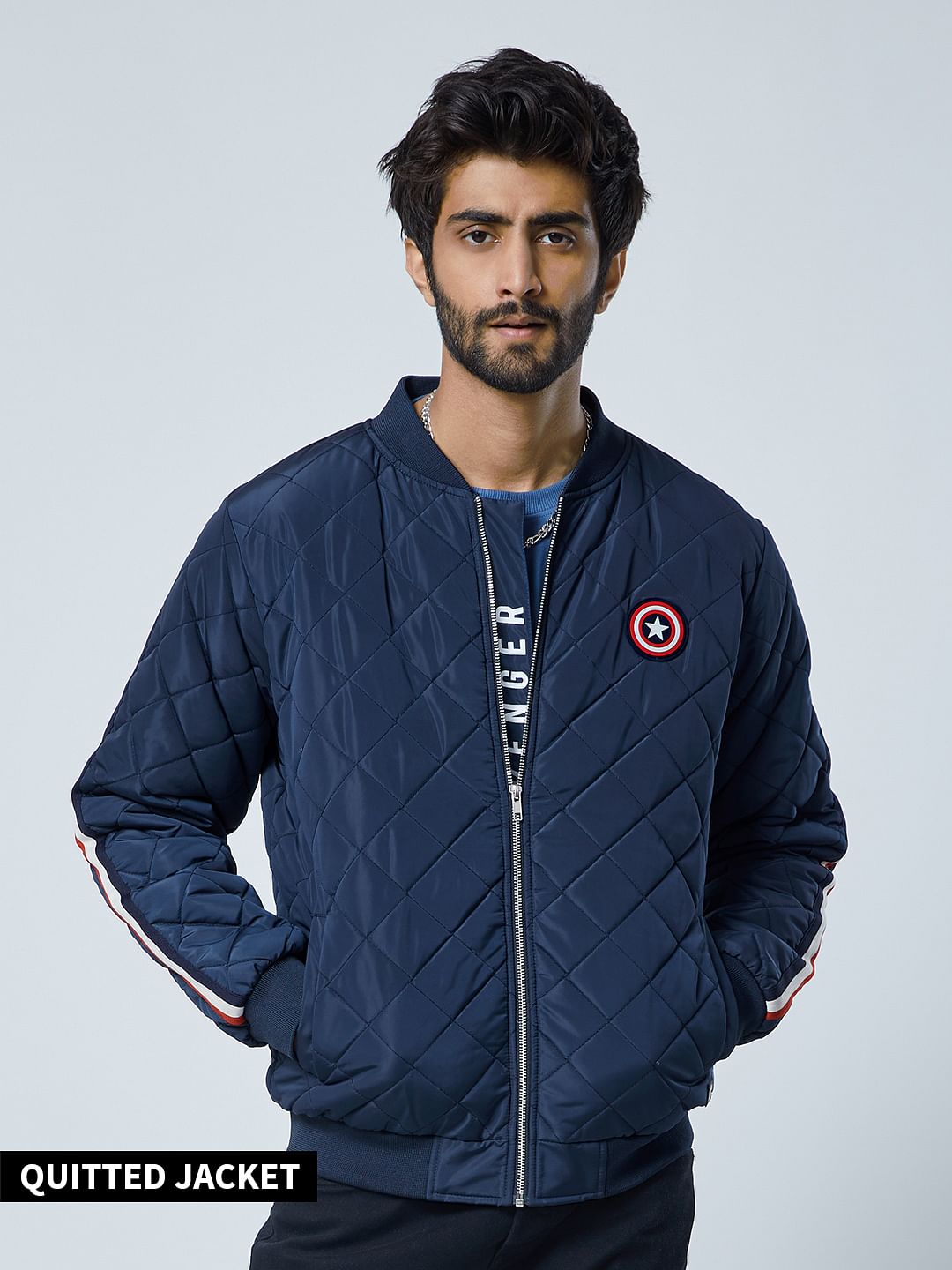 Buy Official Captain America: Shield Quitted Jackets Online