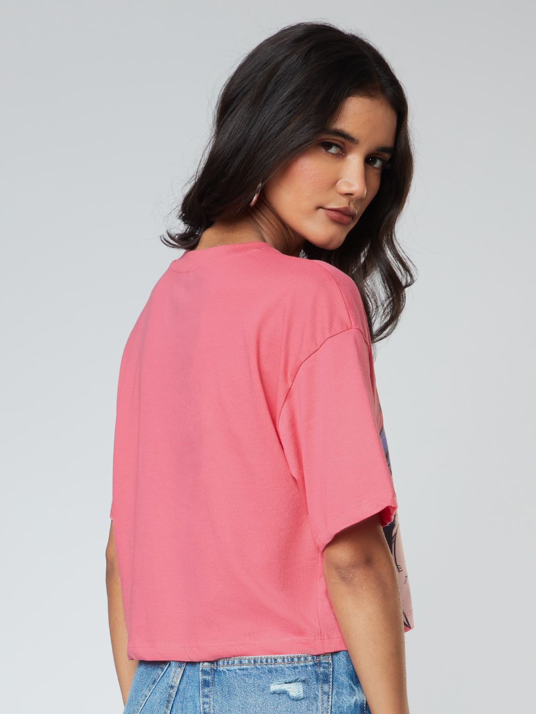 Buy Wonder Woman Rebel Women's Oversized Crop Top online at The Souled Store