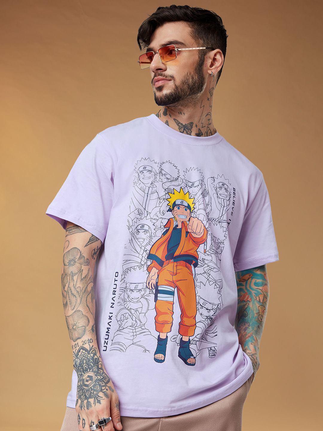 Buy Naruto: Uzumaki Men Relaxed Fit T-shirt Online