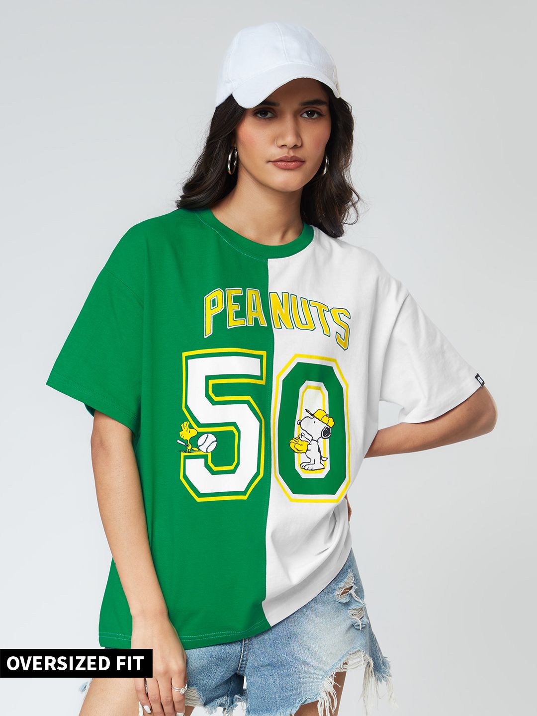 Buy Peanuts Sports Club (50) Women's Oversized TShirt online at The