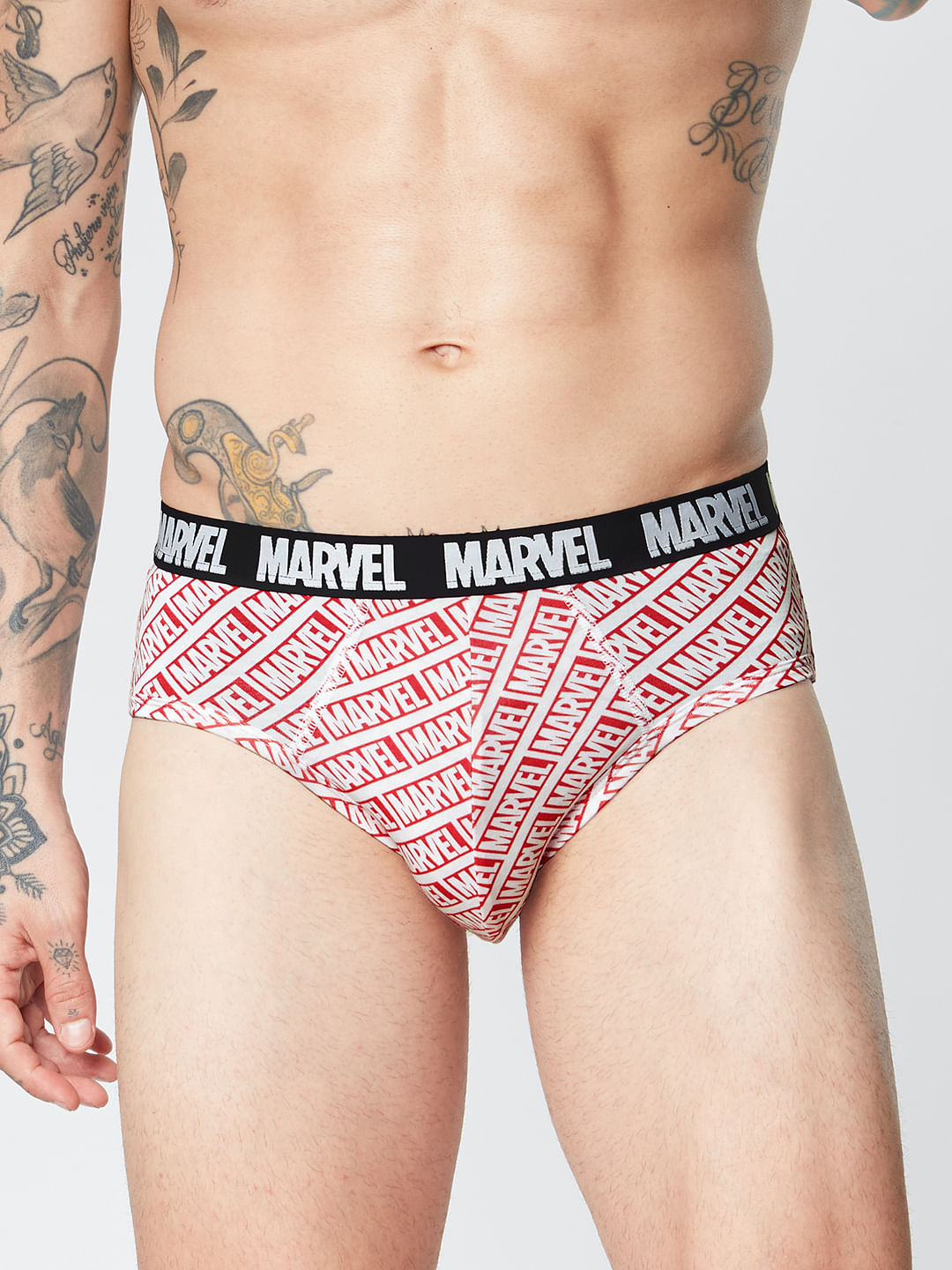 Buy Marvel: Logo Pattern Men's Briefs Online.