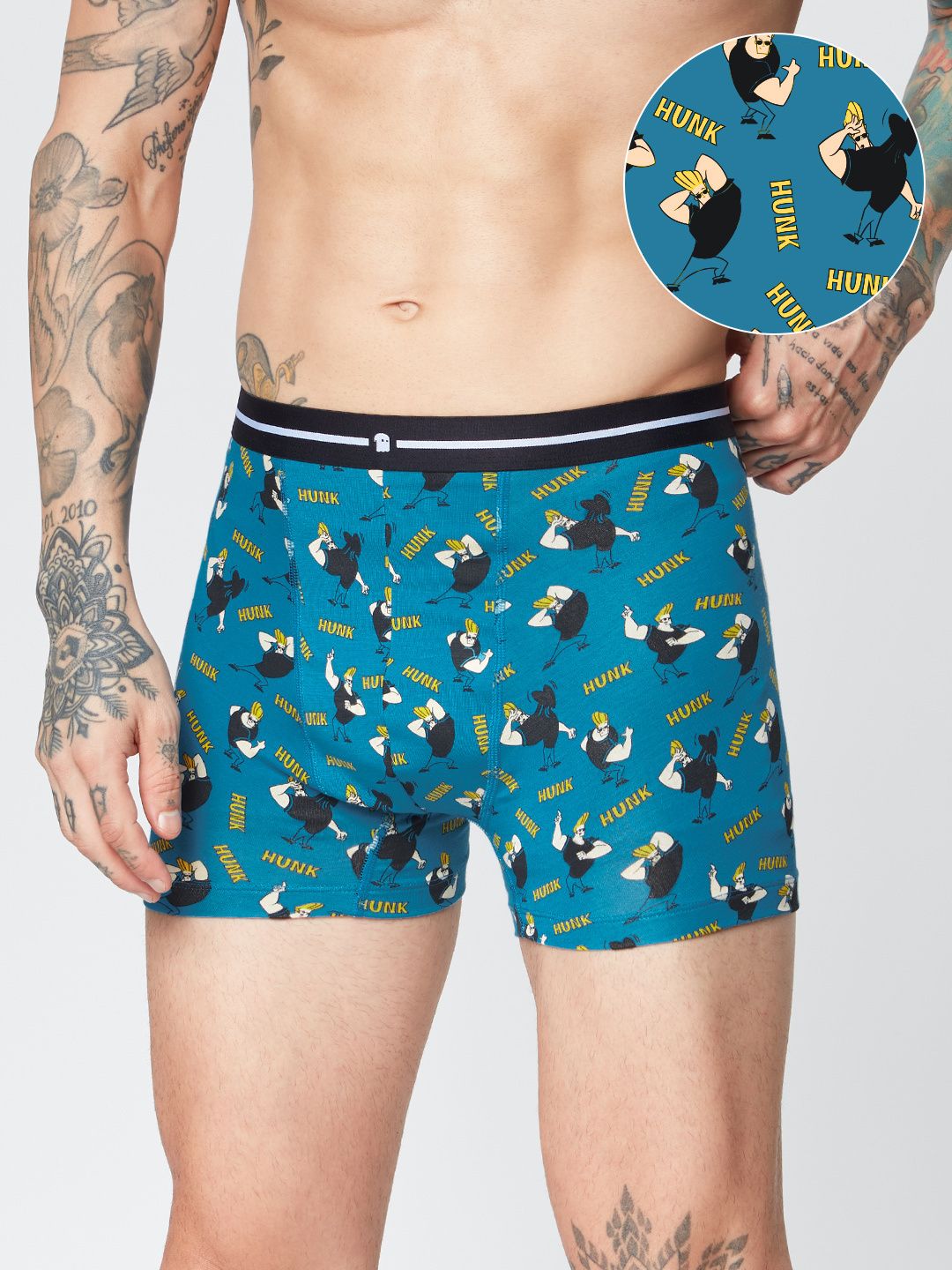 Buy Johnny Bravo Hunk Trunks Underwear Online.