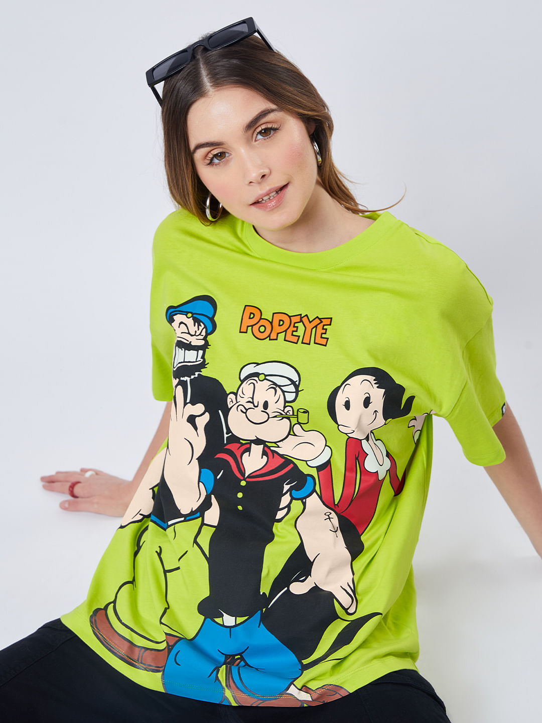 Buy Popeye Sailor Crew Womens Oversized T Shirt Online At The Souled