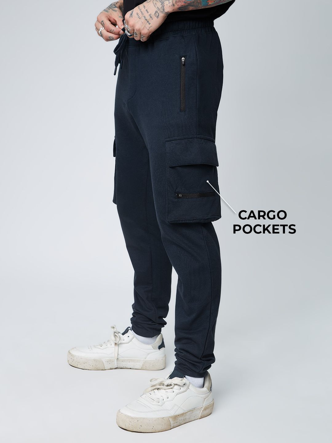 Men’s Navy Blue Athletic Joggers