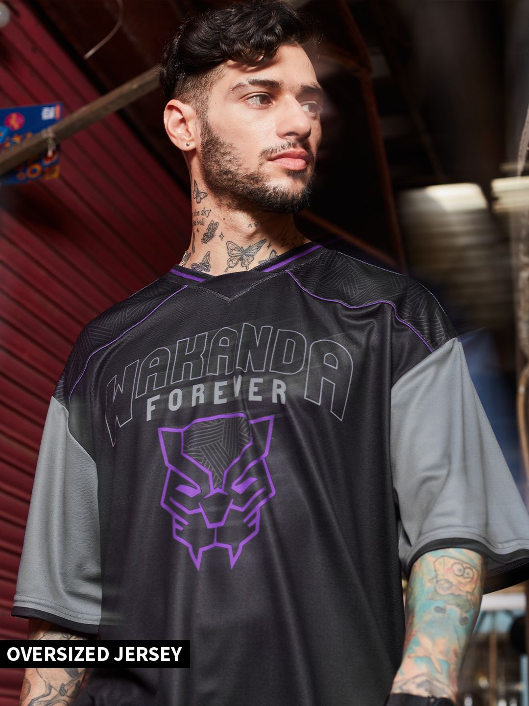 Buy Black Panther Wakanda Forever Oversized Jersey Online