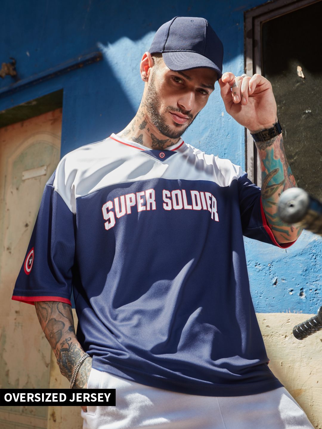 Buy Captain America Super Soldier Oversized Jersey Online