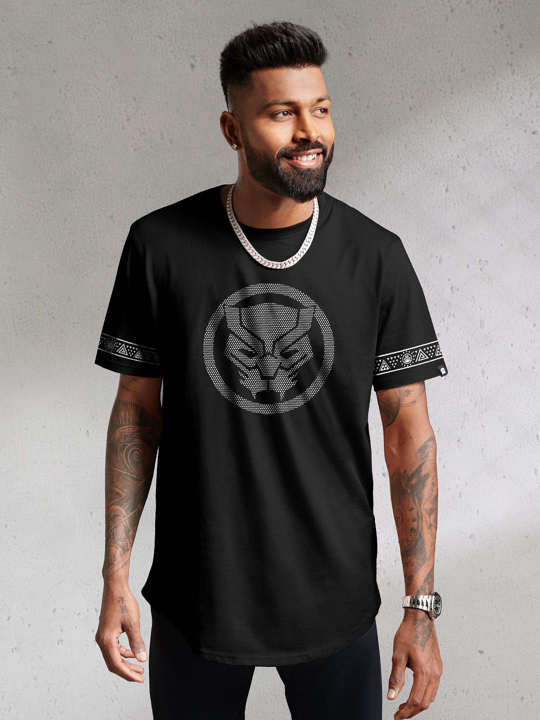 Buy Black Panther: Loyalty Drop Cut T-shirts online at The Souled Store.