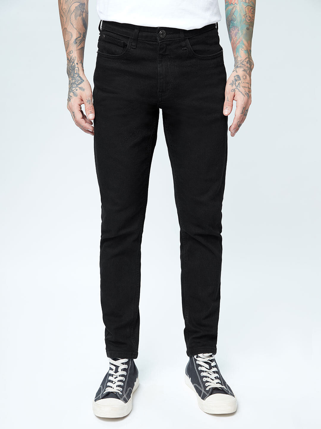 Buy Solids: Black (Slim Fit) Men Jeans Online