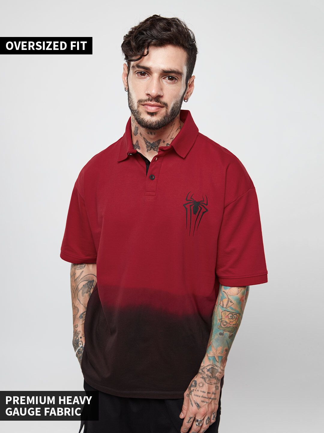 Buy Spider Man Logo Oversized Polo Online