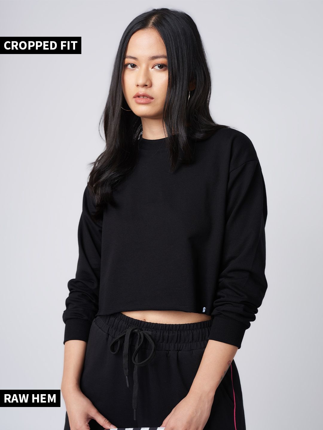 Women's Plain Solid Sweaters,Black main image 1