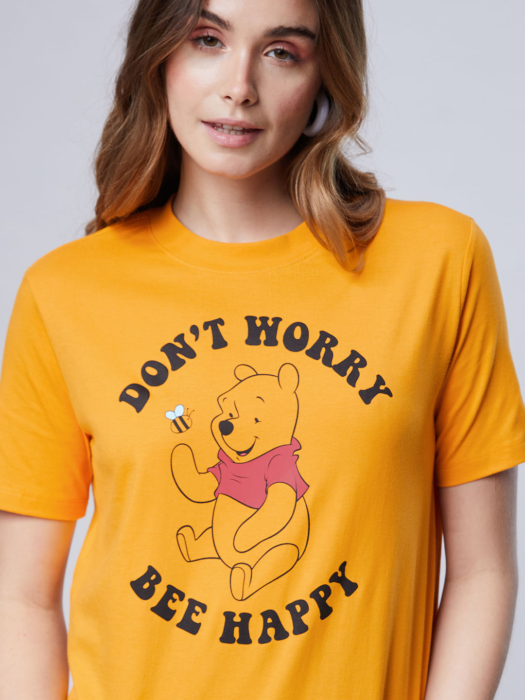 Buy Winnie The Pooh Bee Happy Women S T Shirt Online At The Souled Store
