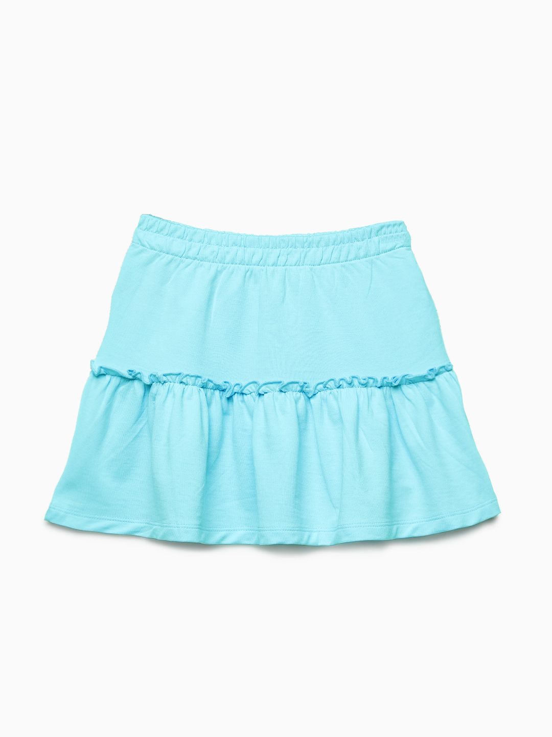 Buy Solids Turquoise Girls Skirt Online