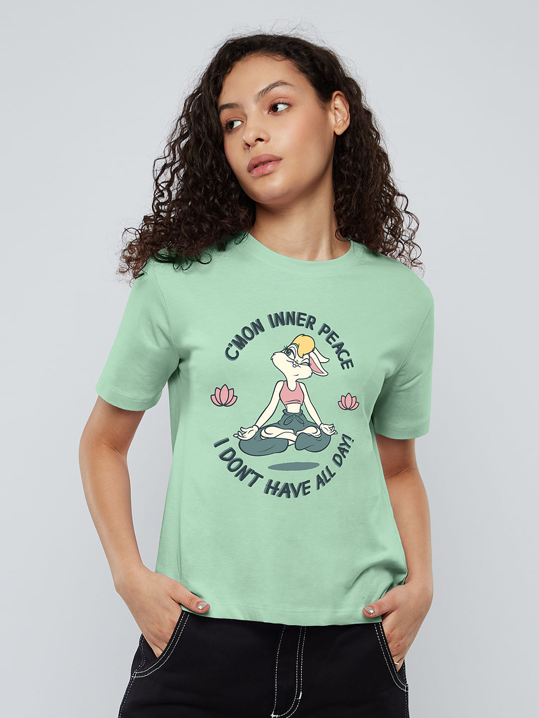 Buy Official Looney Tunes: Inner Peace Women T-Shirt online at The ...