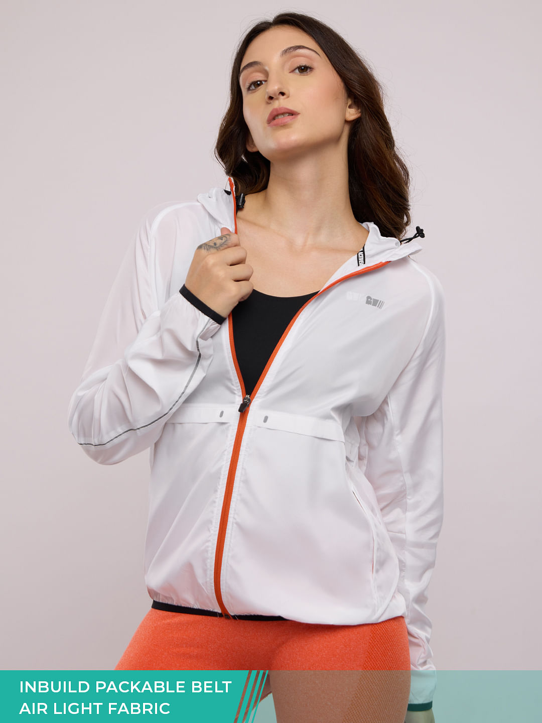 Buy TSS Acitve Running White Women Running Jackets Online