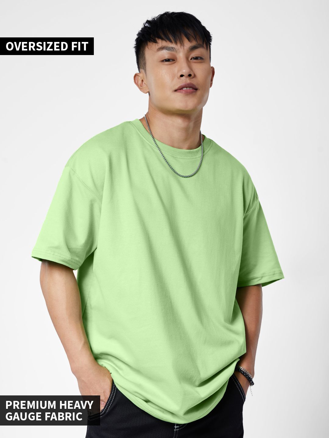 Buy Solids Papermint Oversized TShirts Online