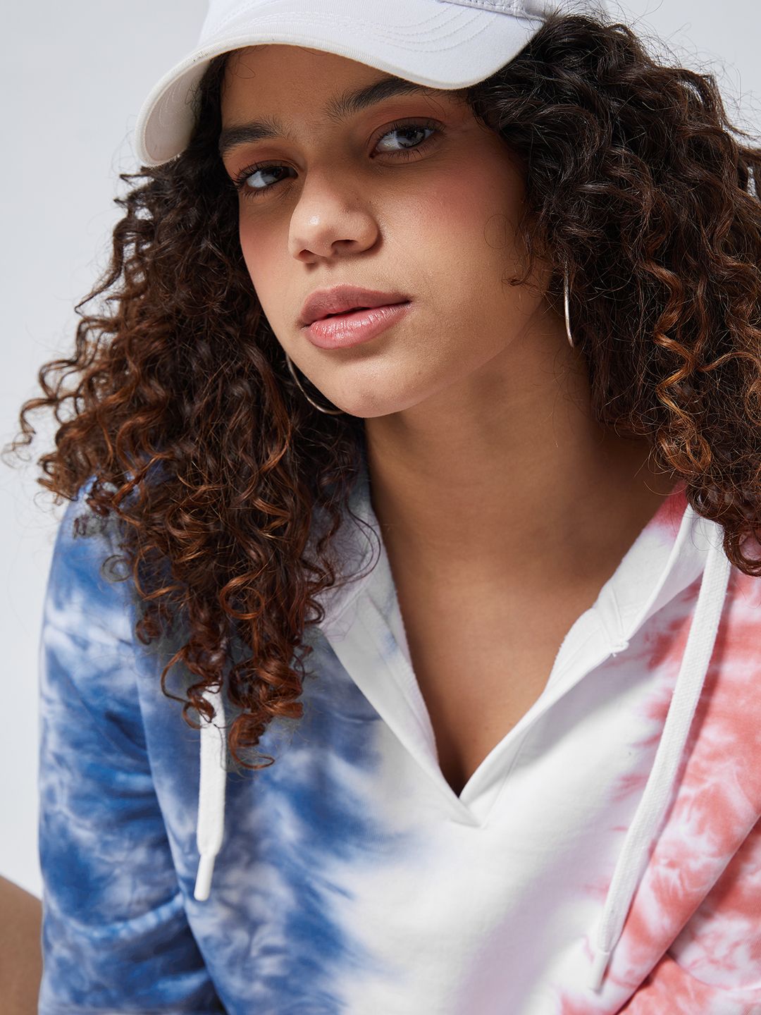 Buy Tie Dye Ice Cream Women Cropped Oversized Hoodies online at The